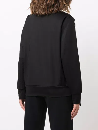 Golden Goose Black Sweater With Logo And Star Detailing In Black