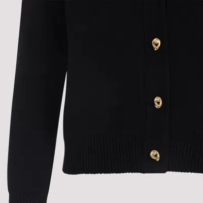 Bottega Veneta Pointed Collar Cardigan With Gold-tone Knot Buttons