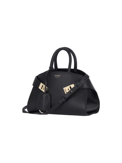 Ferragamo "hug" Mini Bag Black
