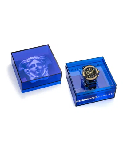 Versace Icon Active Diamond Watch In Black