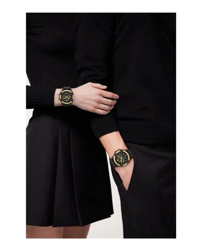 Versace Icon Active Diamond Watch In Black