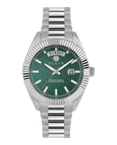 Philipp Plein Date Superlative Bracelet Watch In Silver