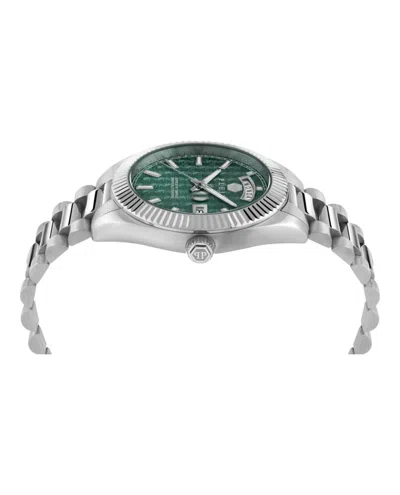 Philipp Plein Date Superlative Bracelet Watch In Silver