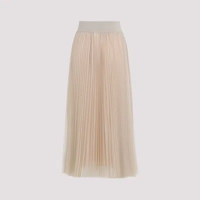Fabiana Filippi Flowing Pleated Maxi Skirt With Elastic Waistband