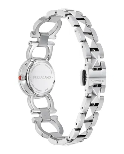 Ferragamo Double Gancini Stud Bracelet Watch In Metallic