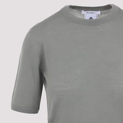 Max Mara Relaxed Fit Virgin Wool Sweater With Classic Round Neckline
