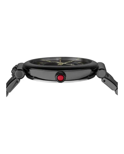 Ferragamo Ora Watch With Black Guilloche Dial In Black