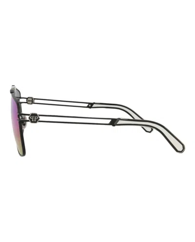Philipp Plein Aviator-frame Titanium Sunglasses In Purple