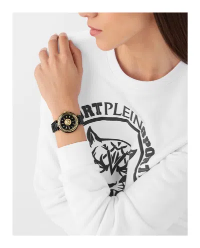 Plein Sport Opium Watch With Black Sunray Dial In Black