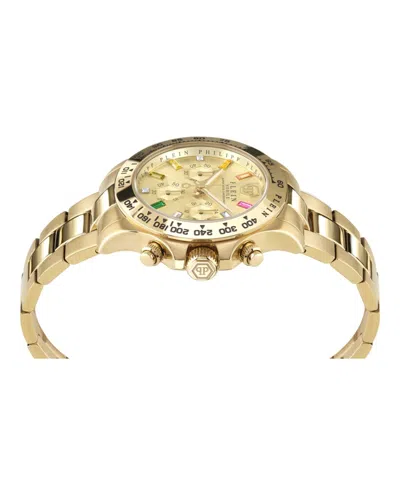 Philipp Plein Nobile Lady Chronograph Watch In Gold