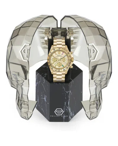Philipp Plein Nobile Lady Chronograph Watch In Gold