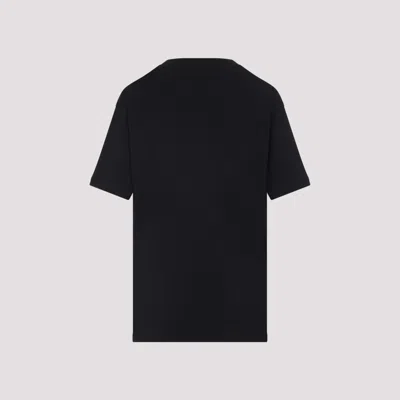 Moschino Black Cotton T-shirt With Playful Bear Graphic In Black