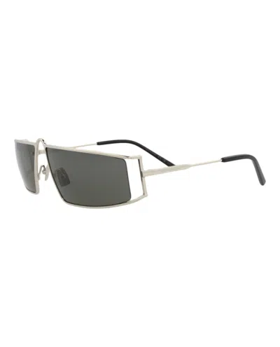 Saint Laurent Square-frame Metal Sunglasses With Non-polarized Lenses In Black