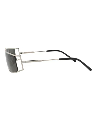 Saint Laurent Square-frame Metal Sunglasses With Non-polarized Lenses In Black