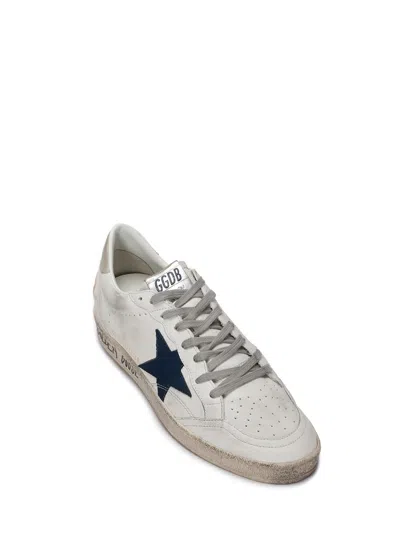 Golden Goose Distressed Low-top Sneakers With Star Detail And Vintage Aesthetic In White
