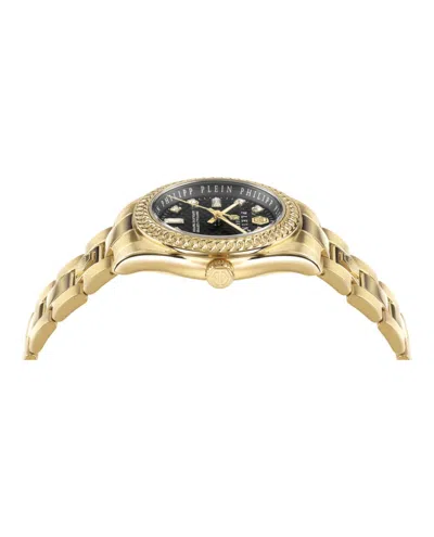 Philipp Plein Ip Yellow Gold Bracelet Watch In Gold