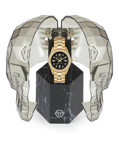 Philipp Plein Ip Yellow Gold Bracelet Watch In Gold