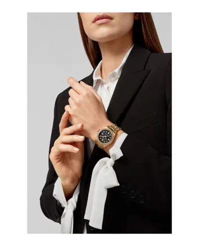 Philipp Plein Ip Yellow Gold Bracelet Watch In Gold