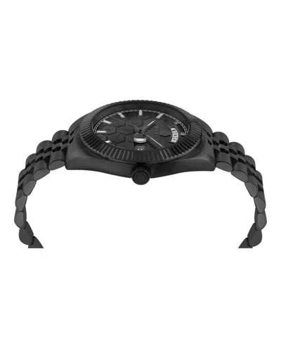 Philipp Plein Date Superlative Crystal Watch In Black