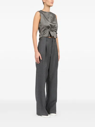 Mm6 Maison Margiela Mm6 By Maison Margiela Medium Grey Tailored Trousers