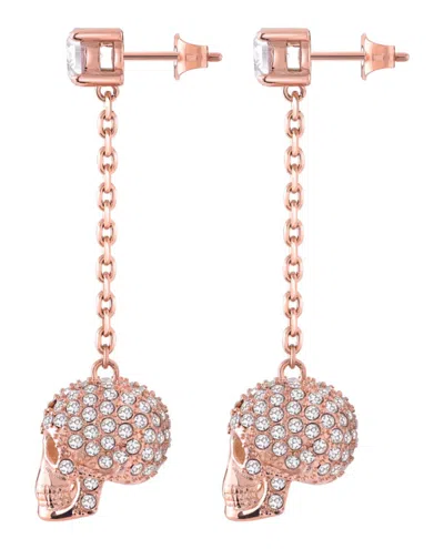 Philipp Plein Sliding $kull Crystal Dangle Earrings