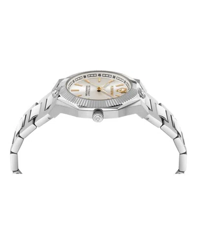 Plein Sport Metronaut Bracelet Watch With Classic Quartz Movement In Metallic