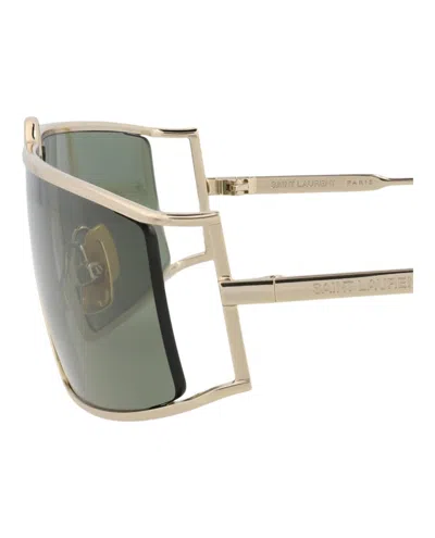 Saint Laurent Square-frame Metal Sunglasses With Non-polarized Lenses