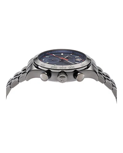 Versace Hellenyium Chrono Bracelet Watch In Neutral