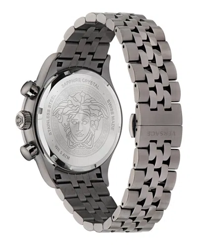 Versace Hellenyium Chrono Bracelet Watch In Neutral