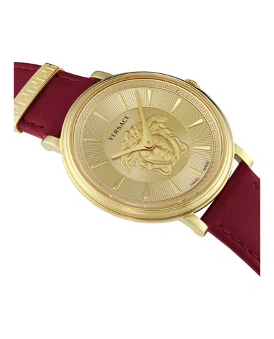 Versace V-circle Medusa Strap Watch