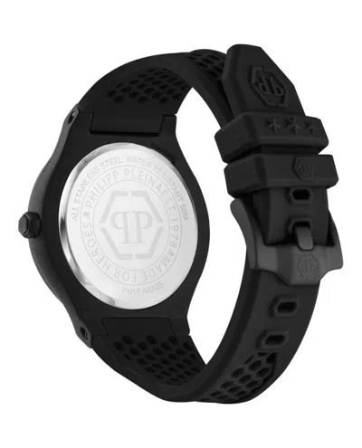 Philipp Plein Plein Underdog Silicone Watch In Black