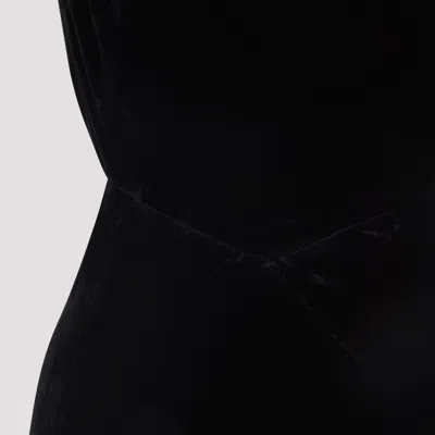 Rick Owens Black Evening Dress With Deep V-neckline And Cutout Detail In Black