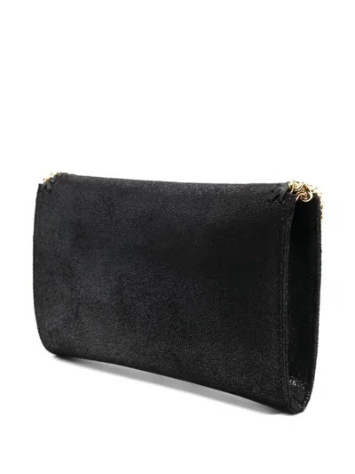 Stella Mccartney Mini Shoulder Bag With Diamond-cut Chain-link Trim