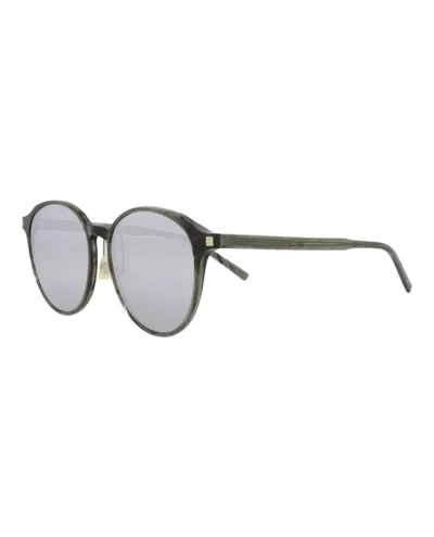 Saint Laurent Round-frame Acetate Sunglasses With Non-polarized Lens