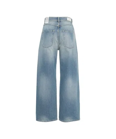 Icon Denim Wide Leg Jeans With High Waist And Gradient Wash