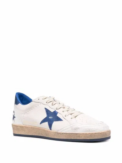 Golden Goose Classic Low-top Sneakers With Textured Leather Upper In White