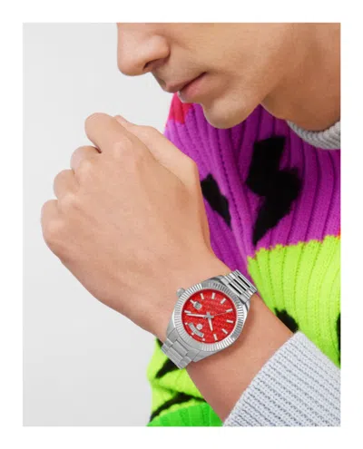 Philipp Plein Date Superlative Bracelet Watch In Metallic