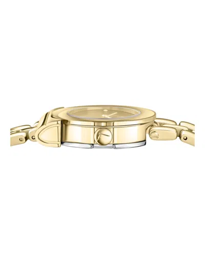 Ferragamo Gancino Bracelet Watch With Polished Gold Finish In Gold