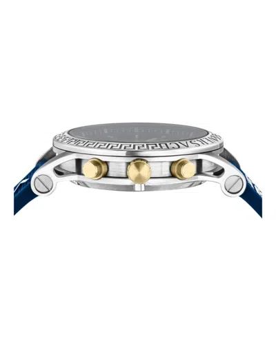 Versace Sport Tech Chronograph Watch In Blue