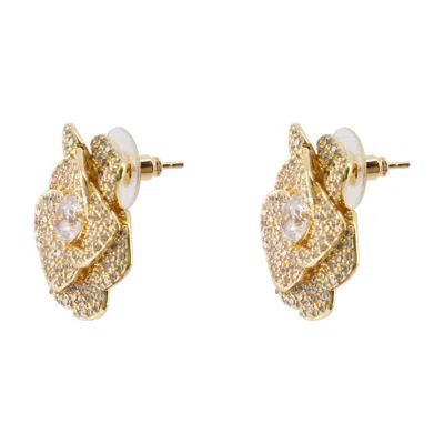 Self-portrait Crystal Flower Earrings