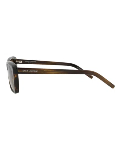 Saint Laurent Cat Eye-frame Recycled Acetate Sunglasses In Brown