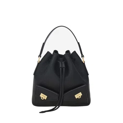 Ferragamo Hug Buckles Multipocket Bucket Bag