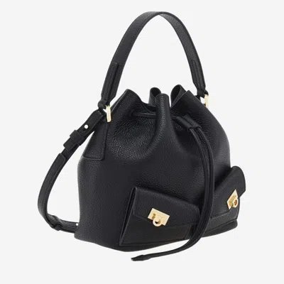 Ferragamo Hug Buckles Multipocket Bucket Bag