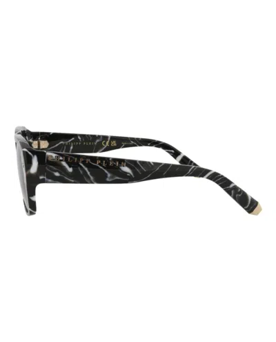 Philipp Plein Square-frame Acetate Sunglasses With Marbled Finish