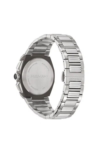 Ferragamo Supreme Chrono Bracelet Watch In Metallic
