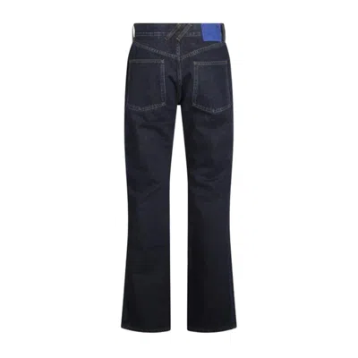 Burberry High-waisted Flared Jeans With Subtle Stitching Details In Black