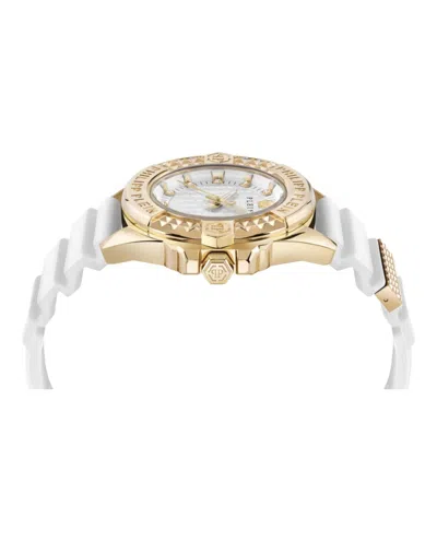 Philipp Plein Plein Majesty Crystal Watch In White