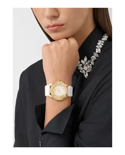 Philipp Plein Plein Majesty Crystal Watch In White