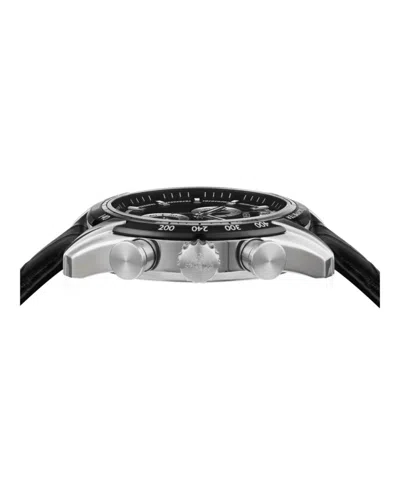 Versace Chronograph Date Quartz Watch In Black