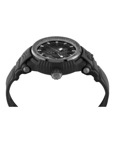Plein Sport Tiger Power Silicone Watch In Black
